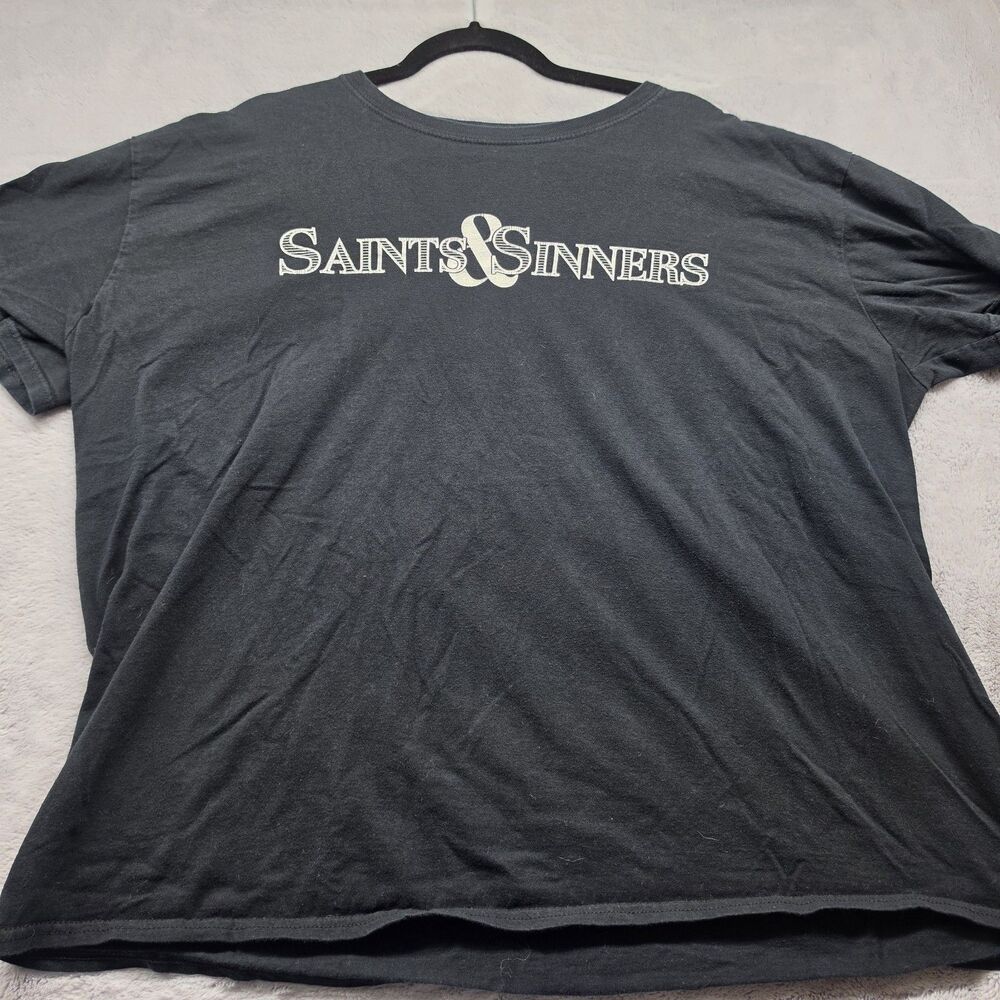 Tatuaje Saints & Sinners Cigar Club T-Shirt Men's 2XL Black Gildan Softstyle
